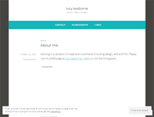 Tablet Screenshot of lucyseaborne.com